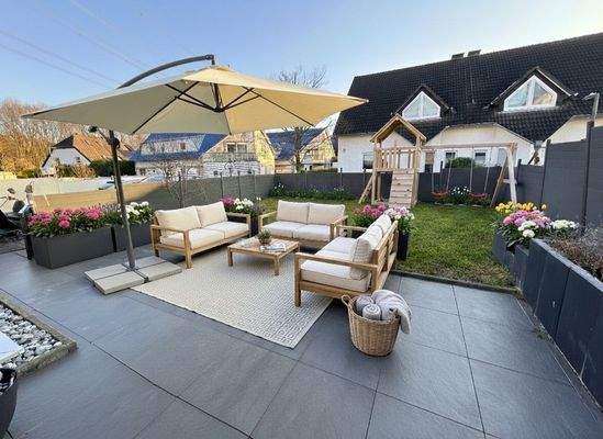 Terrasse - virtueller Möblierungsvorschlag