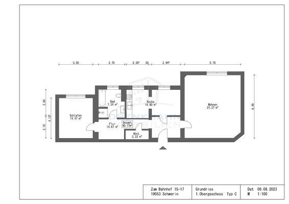 Grundriss WE14 Typ C