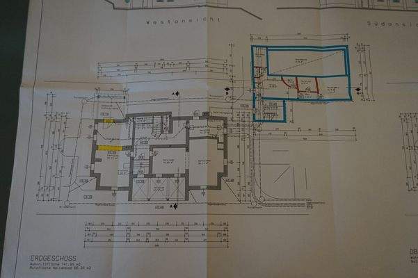 Haupthaus Erdgeschoß und UG Poolhaus