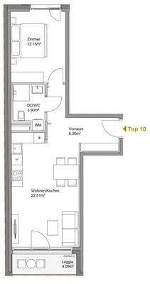 2-Zimmer Wohnung Top 16 / 22 / 25 / 28