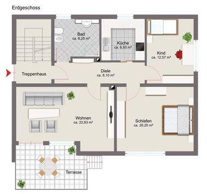 Grundriss Erdgeschoss