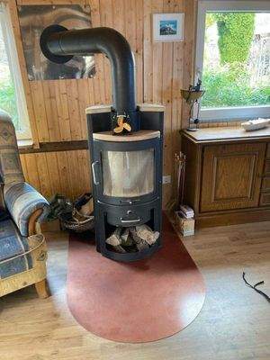 Kaminofen im Wohnbereich