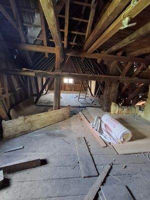 weitere Aufnahme von der Tenne im ehemaligen Bauernhaus