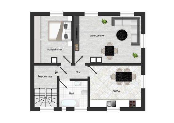 DIE ETAGENGRUNDRISSE; DG gewisse Änderungen