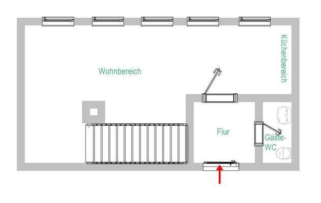 Grundriss-Skizze 1. OG 