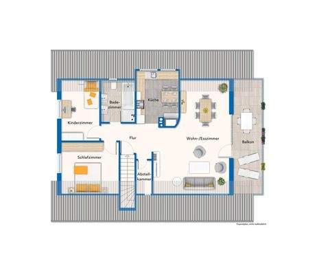 Grundriss vom Dachgeschoss