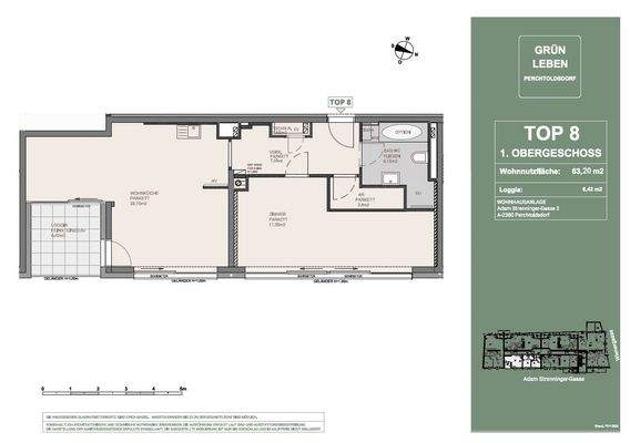 Top 8 2 Zimmerwohnun