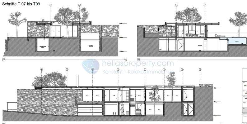 Schnitte T07 bis T09