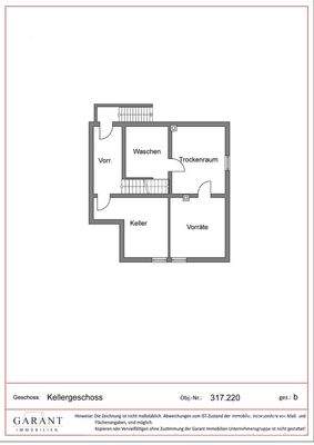 Grundriss Kellergeschoss