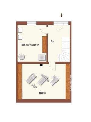 Grundriss Keller - nicht maßstabsgetreu