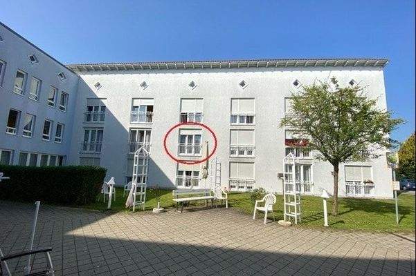 Blick auf Bauteil C 1.OG Ost