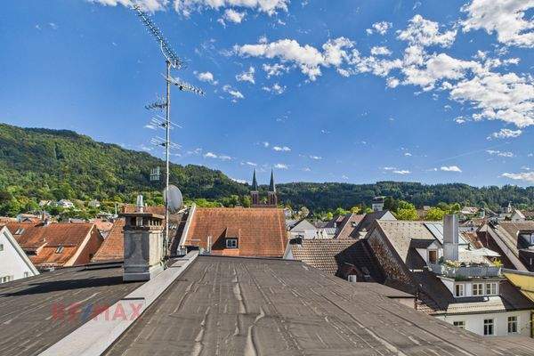 Aussicht Richtung Herz Jesu Kirche