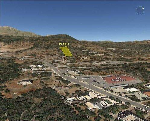 Kreta, Agios Nikolaos: Baugrundstück mit Meerblick am Stadtrand zu verkaufen