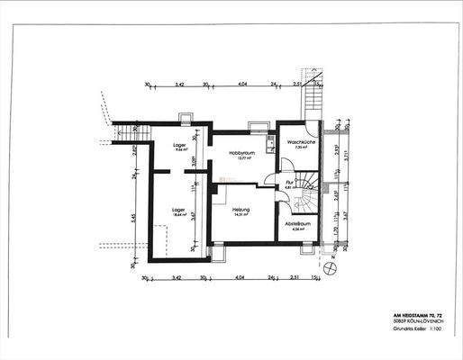Grundriss Keller Am Heidstamm 70-72