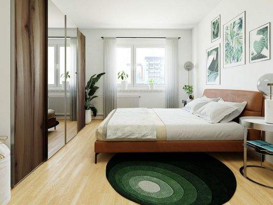 Möblierungsvorschlag Schlafzimmer