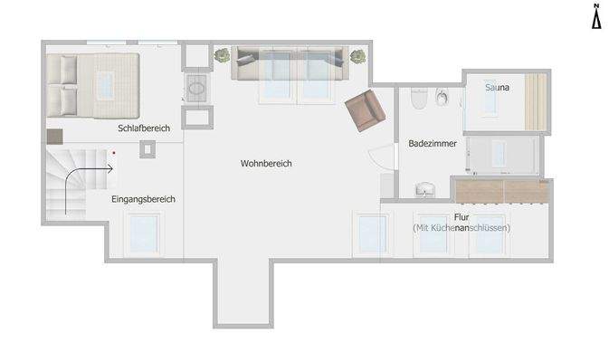 Grundriss Spitzboden