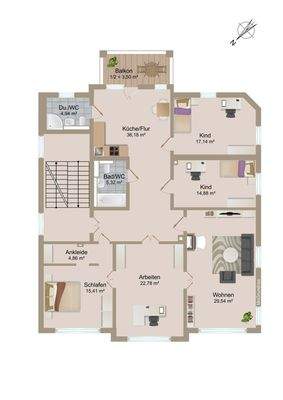 Grundriss Obergeschoss