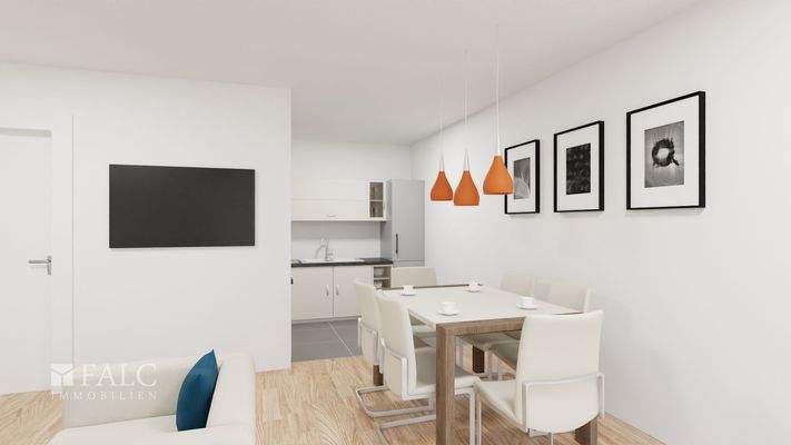 Essbereich und Küche