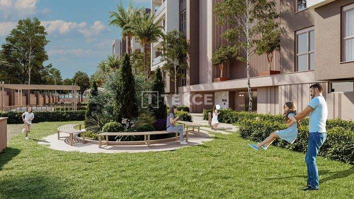 Flats for Sale in a Project with a Pool in Çankaya Antalya