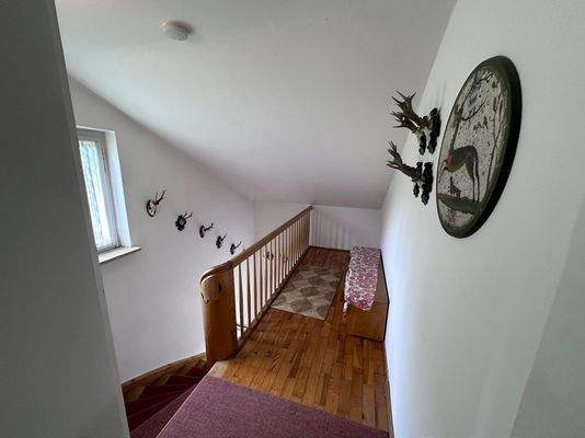 Allgemeines Treppenhaus und Aufgang zum Dachgeschoss