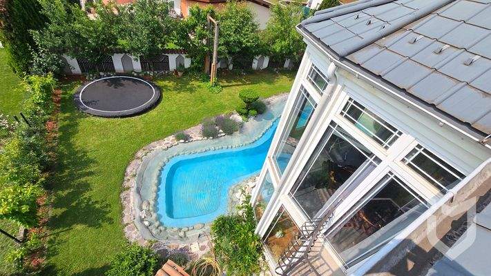 Blick von der Dachterrasse