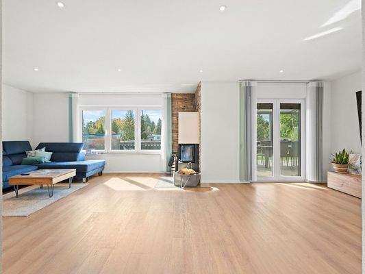 Wohnbereich mit Kaminofen