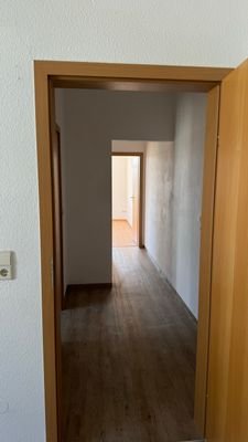 Schlafzimmer mit Blick auf Flur