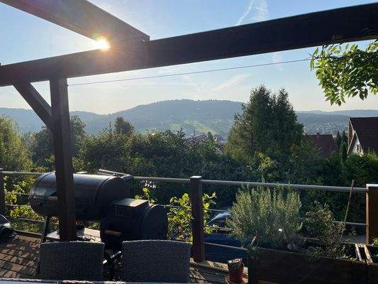 fantastische Weitsicht von der Terrasse