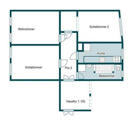 Grundriss Skizze 1.OG re