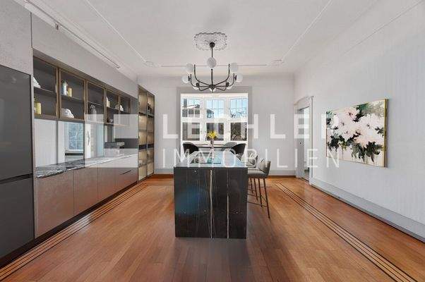 virtuell möbliert - Küche