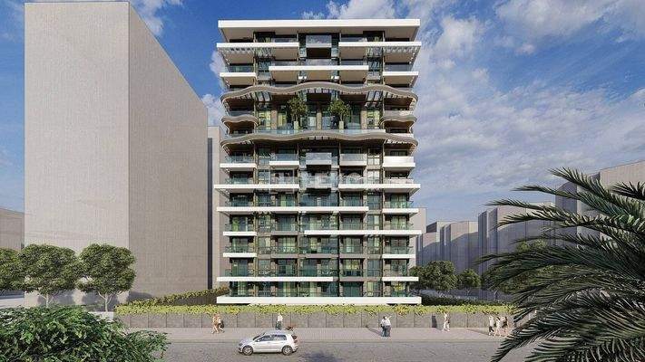 Seafront Real Estate with Views in a Complex in Alanya