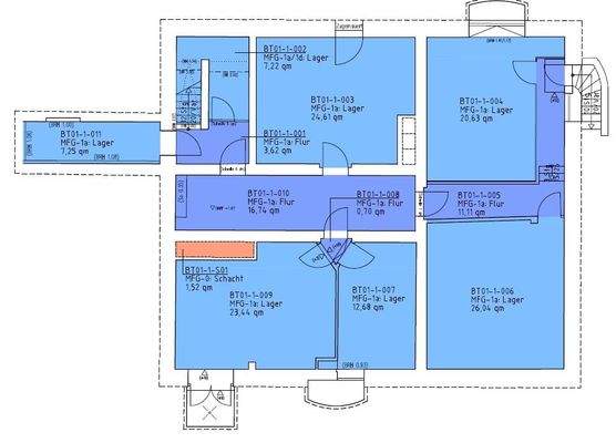 Grundriss KG mit ca. 154 m²