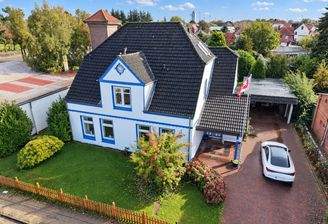 Haus und Garten aus der Luft