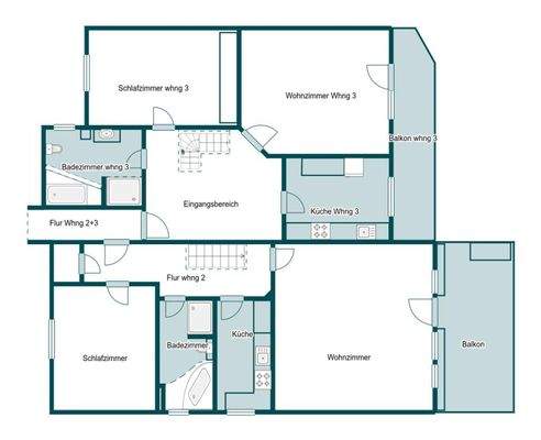 Grundriss Skizze 1.OG