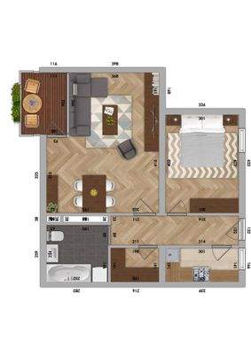 Wohnung 2: Grundrisse
