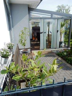 Außeneingang zum Wintergarten