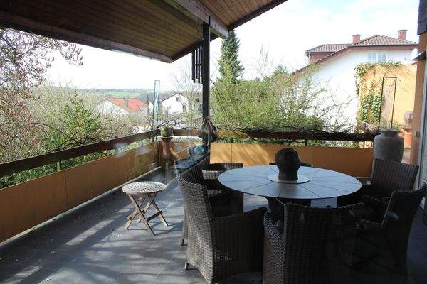 Blick auf die Terrasse