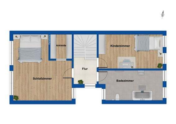 Grundriss Obergeschoss