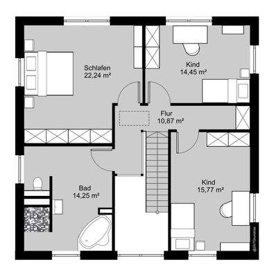 Grundriss Obergeschoss