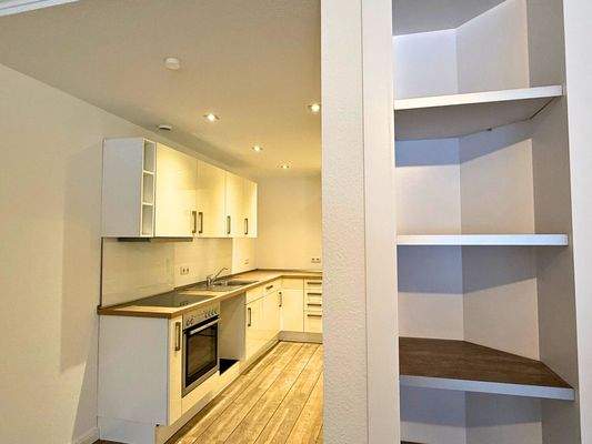 Blick aus dem Wohnbereich