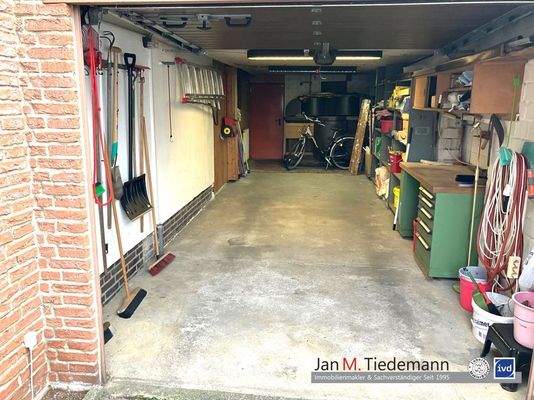 Blick in die Garage