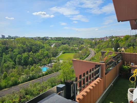 Aussicht vom Balkon