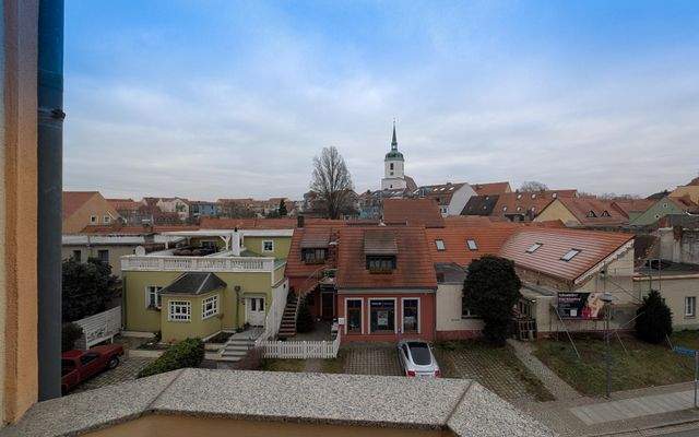 Blick aus dem Balkon