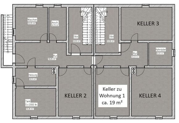 Kellergeschoss (Grundriss)