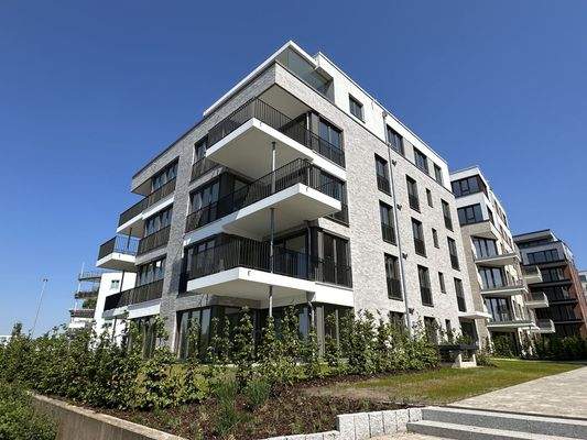 Seitliche Hausansicht