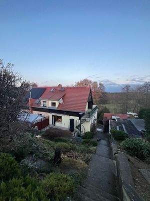 Blick auf Hausrückseite