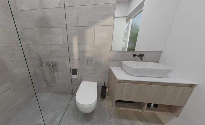 Visualisierung zweites Badezimmer 