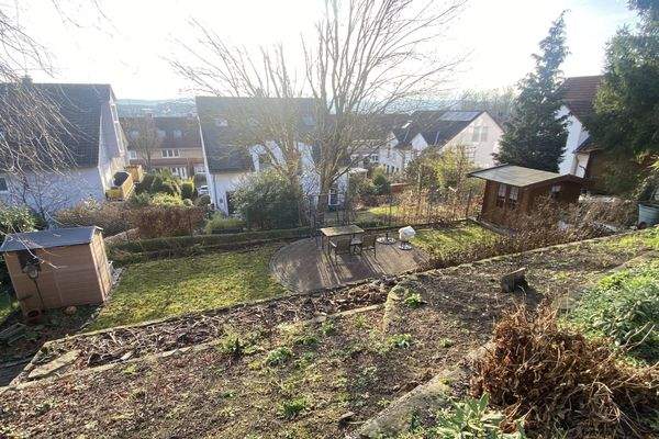 Blick auf das Grundstück