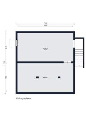 Grundriss Kellergeschoss