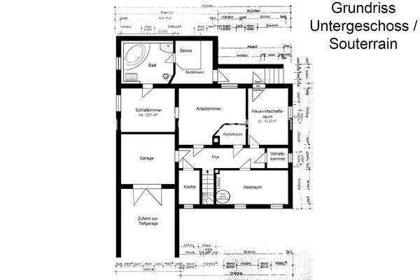 Grundriss Untergeschoss